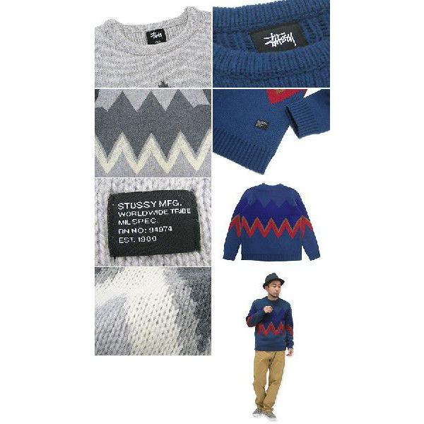 STUSSY（ステューシー） STUSSY Zig Zag セーター(stussy sweater