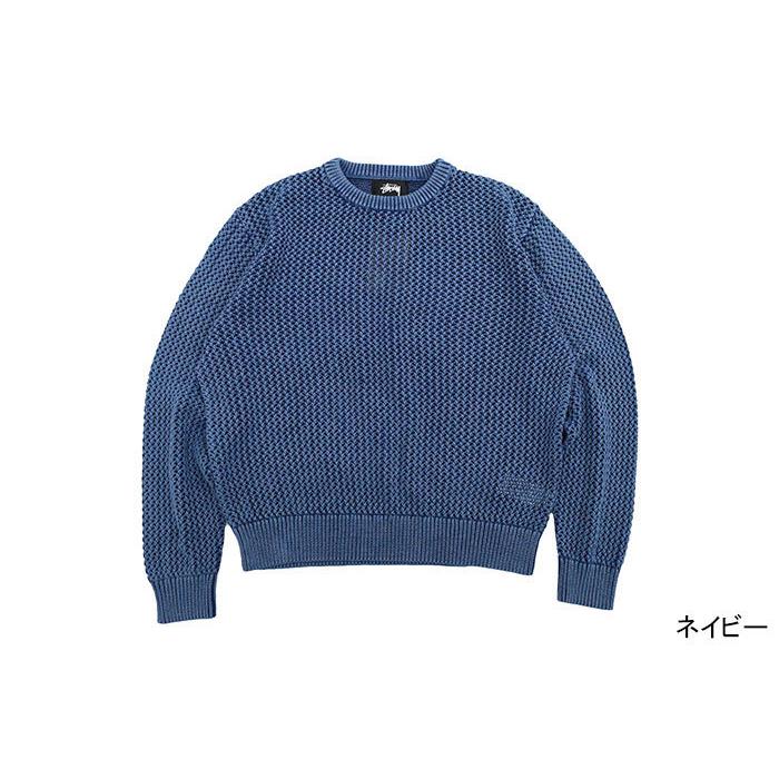 ステューシー セーター STUSSY メンズ Pigment Dyed Loose Gauge (stussy sweater クルーネック ピグメント トップス 117115 USAモデル 正規)｜icefield｜06