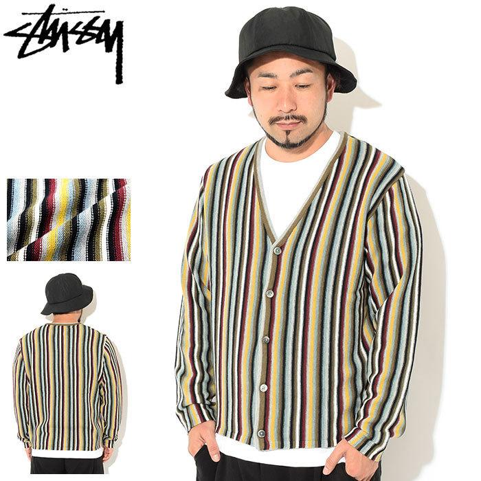 ステューシー カーディガン STUSSY メンズ Stripe Pattern ( stussy cardigan ストライプ トップス 男性用  117129 USAモデル 正規 ) : stu-117129 : ice field - 通販 - Yahoo!ショッピング