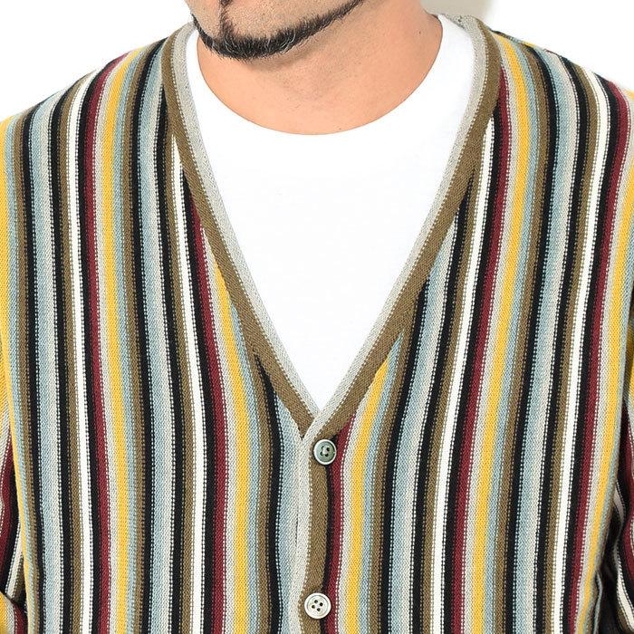 ステューシー カーディガン STUSSY メンズ Stripe Pattern ( stussy