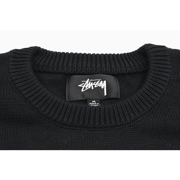 Stussy ロゴ入り クルーネックセーター STUSSY - 新品 STUSSY ステューシー ニット サイズ:XL 21AW