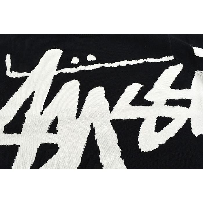Stussy ロゴ入り クルーネックセーター STUSSY ステューシー セーター メンズ Stock ( stussy sweater
