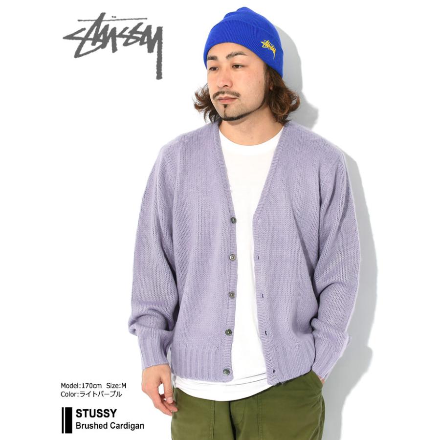STUSSY ステューシー カーディガン Brushed ( stussy cardigan V STUSSY ステューシー カーディガン Brushed ( stussy cardigan V
