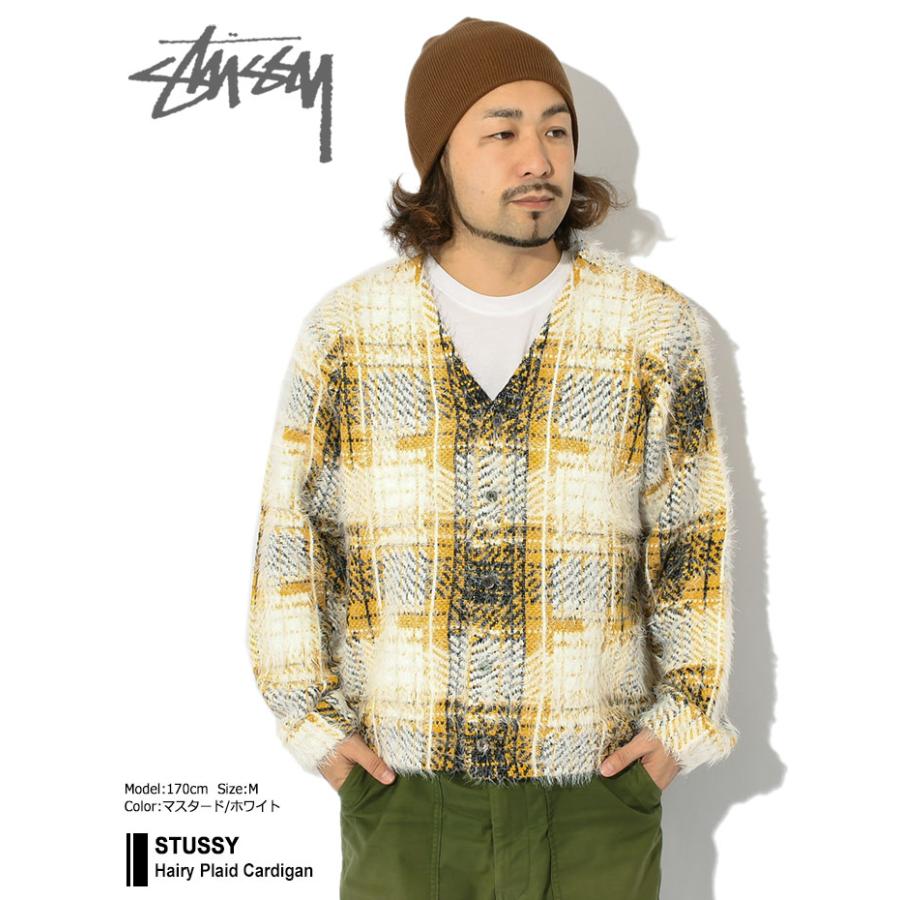 ステューシー カーディガン STUSSY Hairy Plaid ( stussy cardigan V