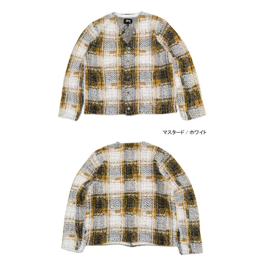 ステューシー カーディガン STUSSY Hairy Plaid ( stussy cardigan Vネック トップス メンズ・男性用 117169 USAモデル 正規 )｜icefield｜06