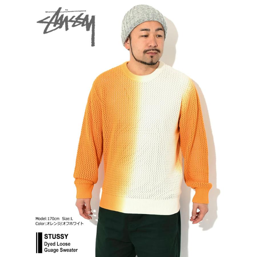 ステューシー セーター STUSSY メンズ Dyed Loose Guage ( stussy sweater クルーネック トップス 男性用 117196 USAモデル 正規 )｜icefield｜03