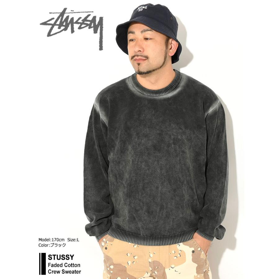 STUSSY ステューシー セーター メンズ Faded Cotton Crew STUSSY ステューシー セーター メンズ Faded Cotton Crew