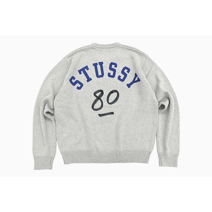 STUSSY ステュシ ロコ フリント クルネック シャンハ 117263 915 STUSSY ステューシー セーター メンズ Handwritten ( stussy
