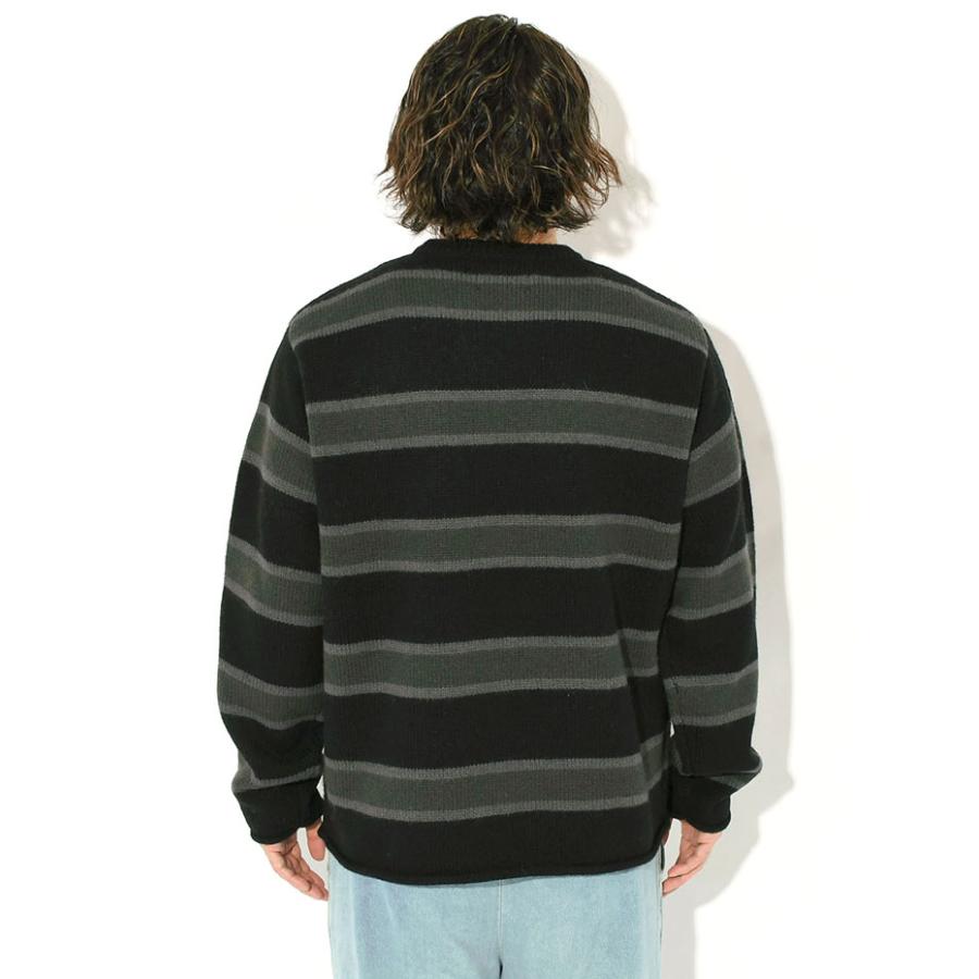 00sStussyステューシーマルチカラー太ボーダーニットセーターメンズ長袖L STUSSY（ステューシー） セーター メンズ Striped Wool ( stussy