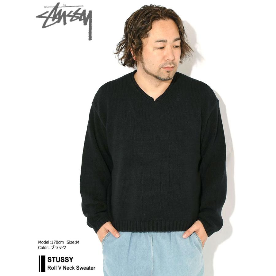 STUSSY（ステューシー） セーター メンズ Roll V Neck ( stussy