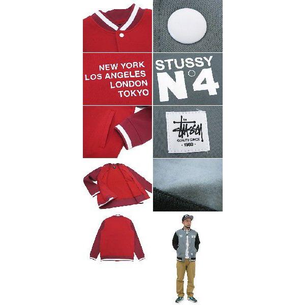 STUSSY ステューシー No4 Sweat Varsity ジャケット(stussy jkt