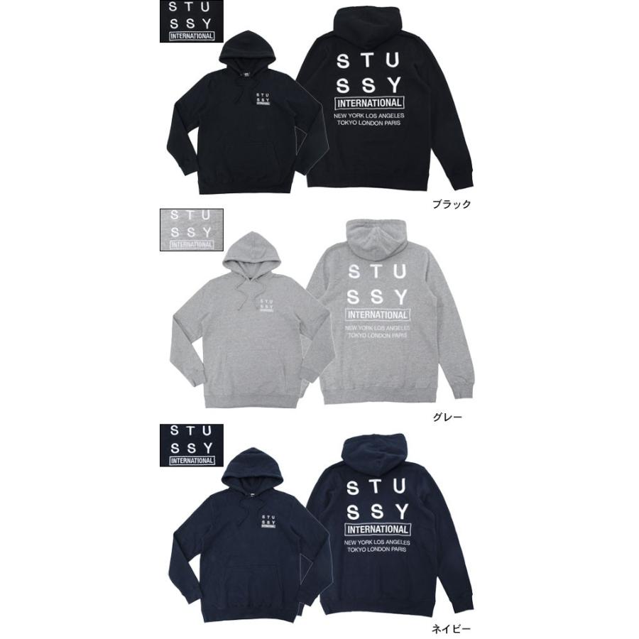 ステューシー STUSSY プルオーバー パーカー メンズ City Stack(stussy Pullover Hoodie トップス 男性用 118162)｜icefield｜02