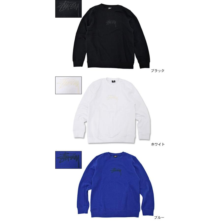 ステューシー STUSSY トレーナー メンズ New Stock Applique(stussy crew sweat スウェット トップス 男性用 118231)｜icefield｜02