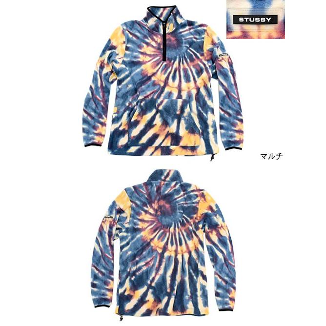 STUSSY（ステューシー） ジャケット メンズ Tie Dye Polar Fleece Mock
