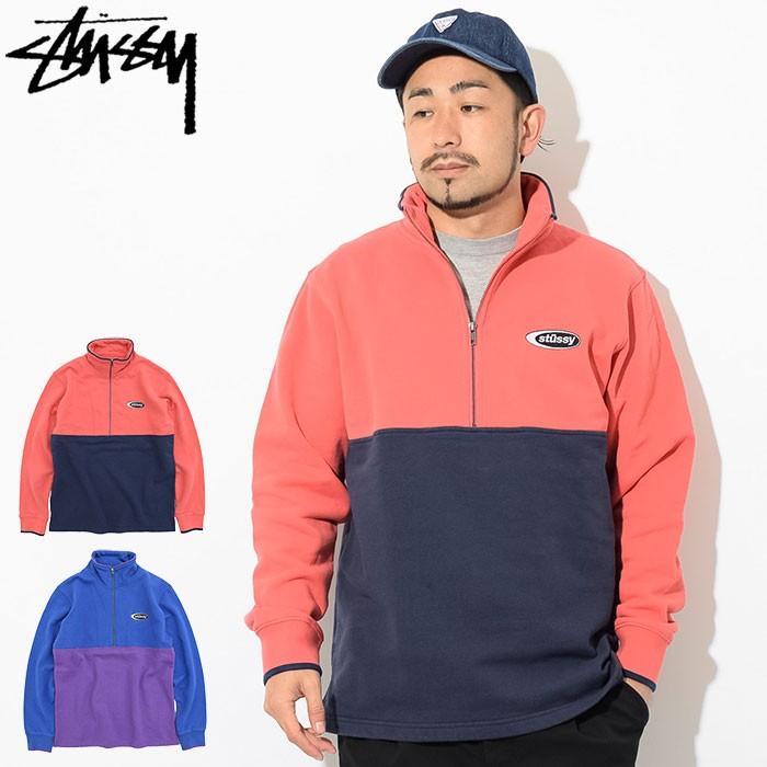 ステューシー ジャケット STUSSY メンズ Two Tone Mock Neck(stussy JKT フリース プルオーバー アウター