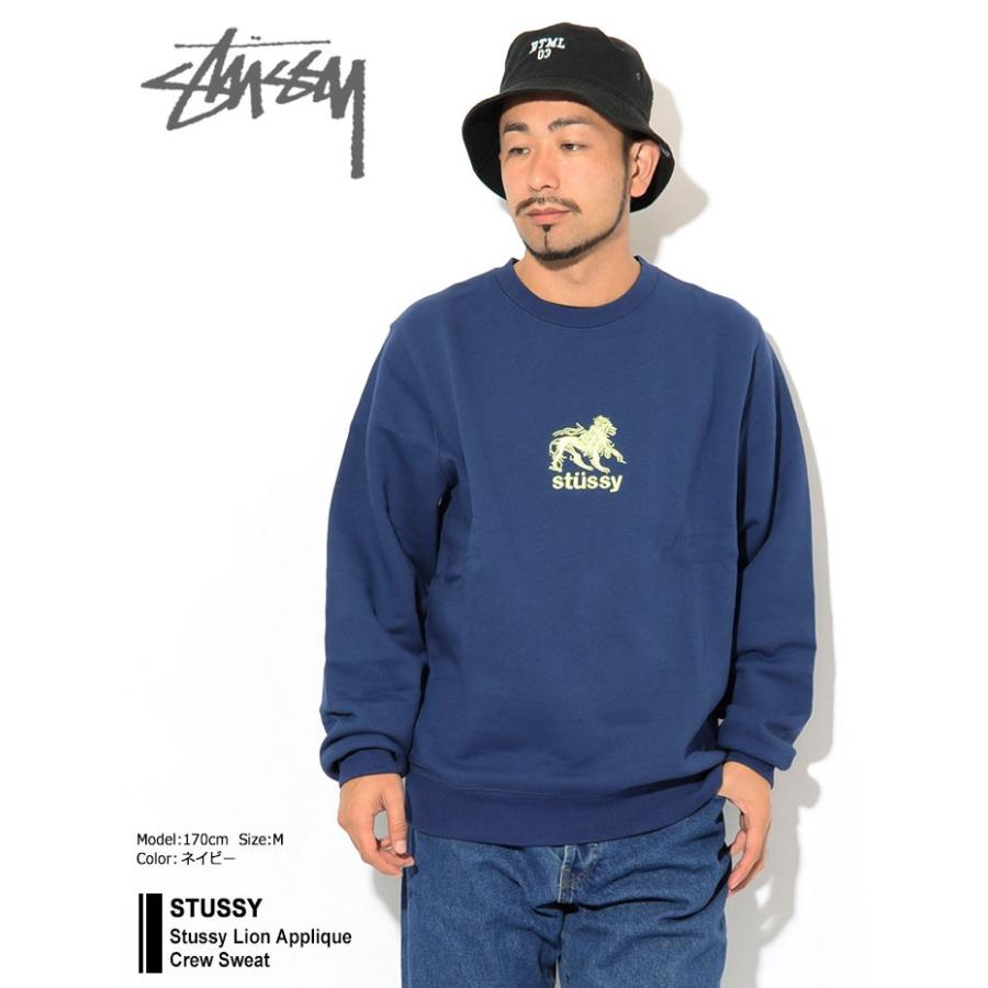 Stussy 青 Lサイズ トレーナー STUSSY ステューシー トレーナー メンズ Stussy Lion Applique