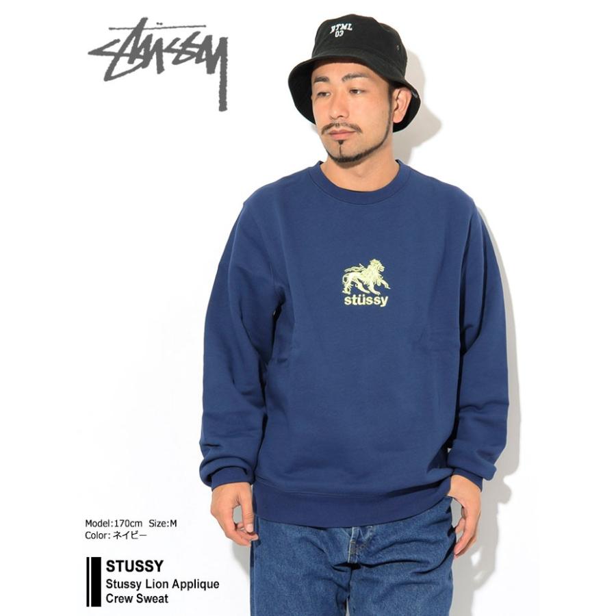 ステューシー トレーナー STUSSY メンズ Stussy Lion Applique (stussy crew sweat スウェット トップス 男性用 118340 USAモデル 正規)｜icefield｜02