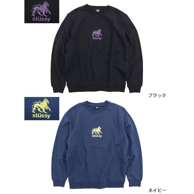 ステューシー トレーナー STUSSY メンズ Stussy Lion Applique (stussy crew sweat スウェット トップス 男性用 118340 USAモデル 正規)｜icefield｜05