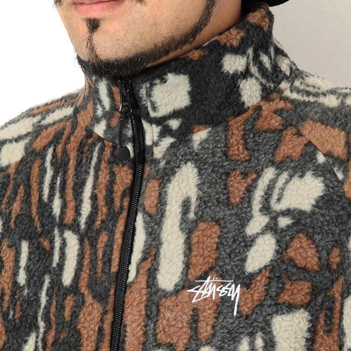 アウター stussy フリース STUSSY コート・ジャケット メンズ