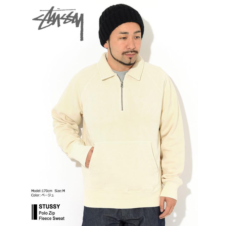 Stussy ポロスウェット STUSSY ステューシー トレーナー メンズ Polo Zip Fleece
