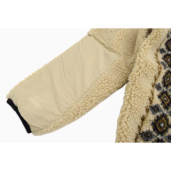 Hide STUSSY ステューシーLIMITED EDITION STUSSY（ステューシー） ジャケット メンズ Snake Jacquard Sherpa