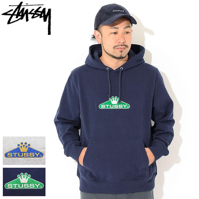 STUSSY ステューシー プルオーバー パーカー メンズ Crowned Applique 