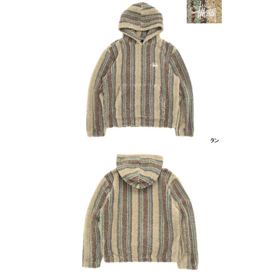 ステューシー ジャケット STUSSY メンズ Stripe Sherpa Hoodie ( stussy JKT シェルパ フリースジャケット 118438 USAモデル 正規 )｜icefield｜08