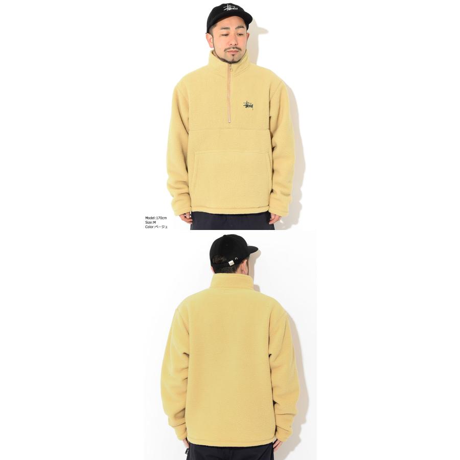 ステューシー ジャケット STUSSY メンズ Half Zip Mock Neck(stussy JKT フリース Fleece ハーフジップ プルオーバー 118453 USAモデル 正規)｜icefield｜06