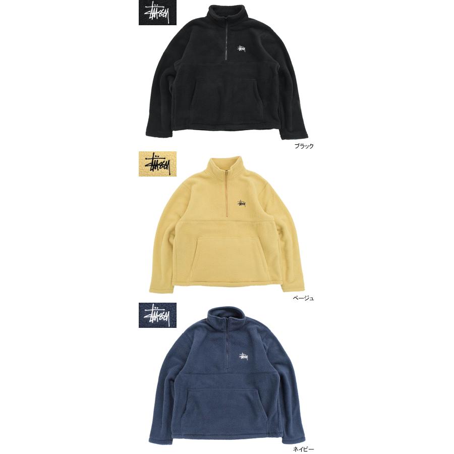 ステューシー ジャケット STUSSY メンズ Half Zip Mock Neck(stussy JKT フリース Fleece ハーフジップ プルオーバー 118453 USAモデル 正規)｜icefield｜08