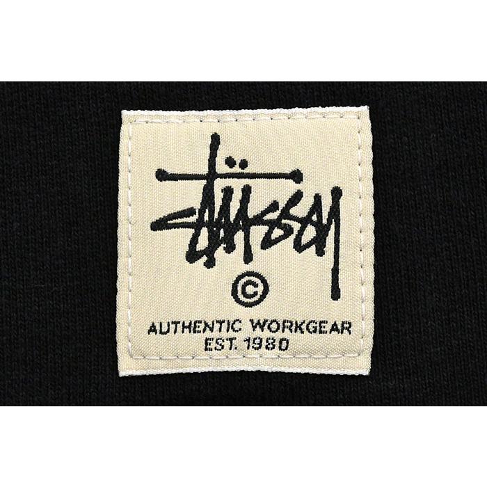 【超肉厚】ステューシー ジップパーカー ダブルフェイス ラベル刺繍ロゴ グレー STUSSY ステューシー パーカー ジップアップ メンズ Double Face