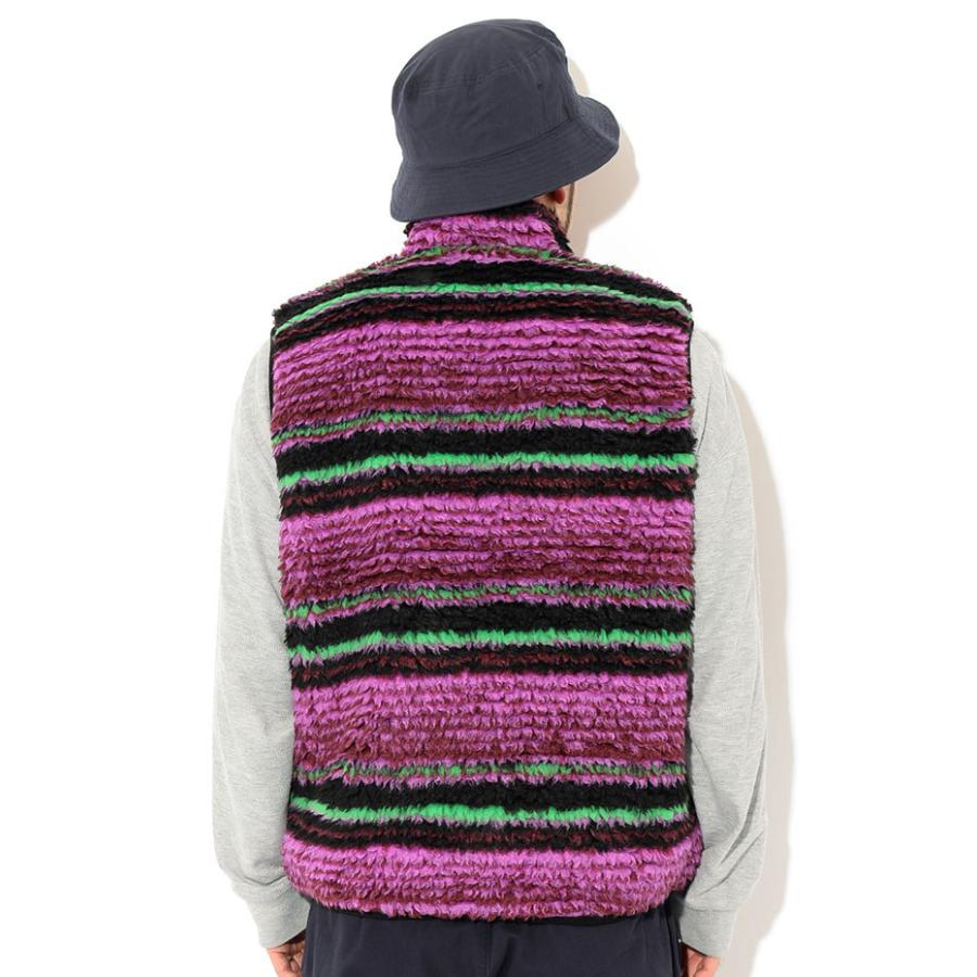 ステューシー ジャケット STUSSY メンズ Striped Sherpa ( stussy Vest