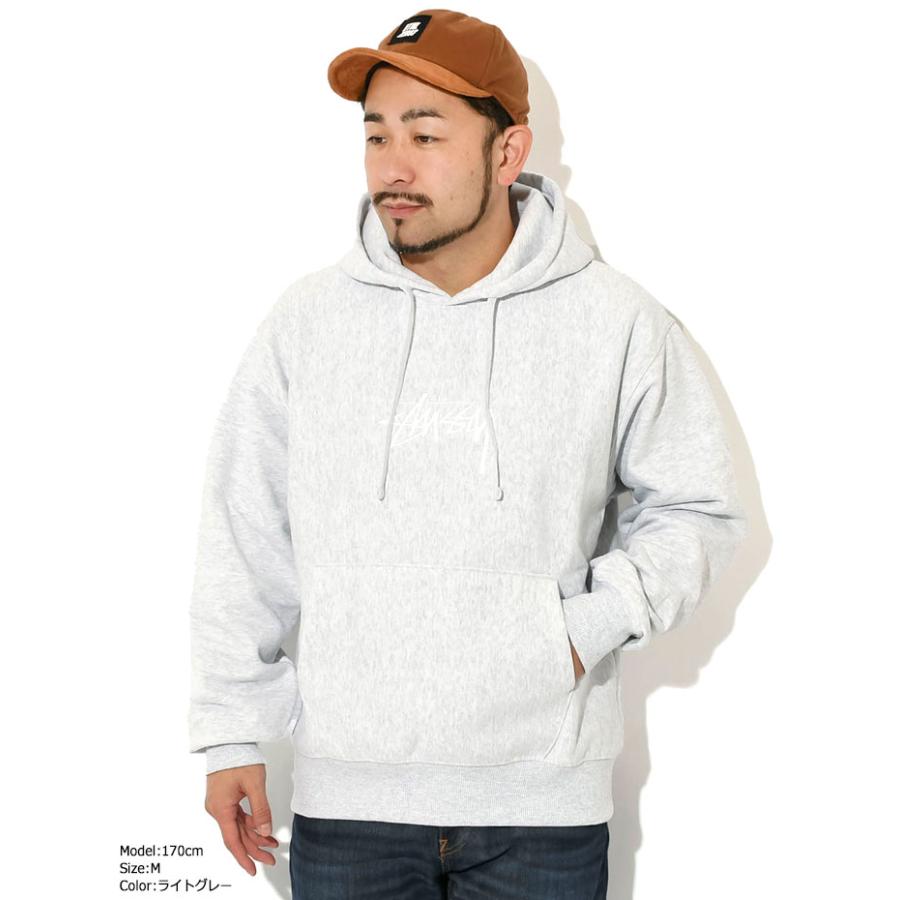 ステューシー パーカー プルオーバー STUSSY メンズ Stock Logo Applique ( stussy Pullover Hoodie スウェット 118475 USAモデル 正規 )｜icefield｜09