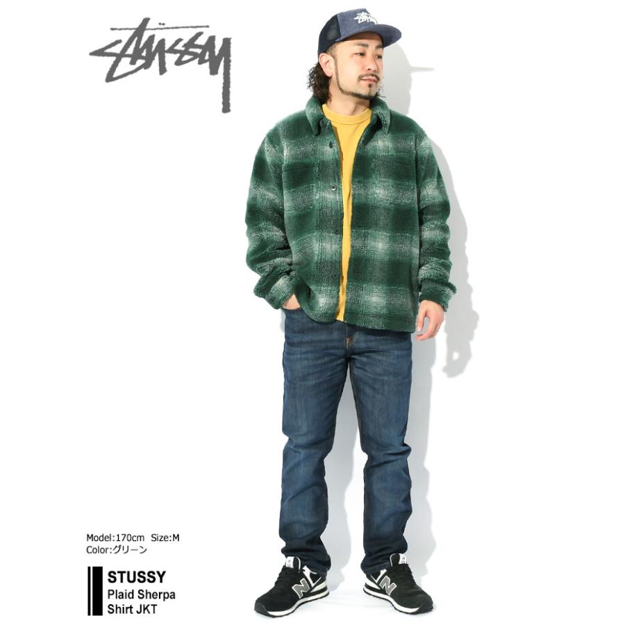 STUSSY ステューシー ジャケット メンズ Plaid Sherpa Shirt STUSSY ステューシー ジャケット メンズ Plaid Sherpa Shirt