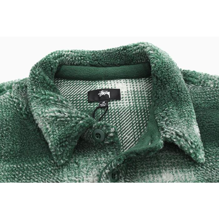 STUSSY ステューシー ジャケット メンズ Plaid Sherpa Shirt STUSSY ステューシー ジャケット メンズ Plaid Sherpa Shirt