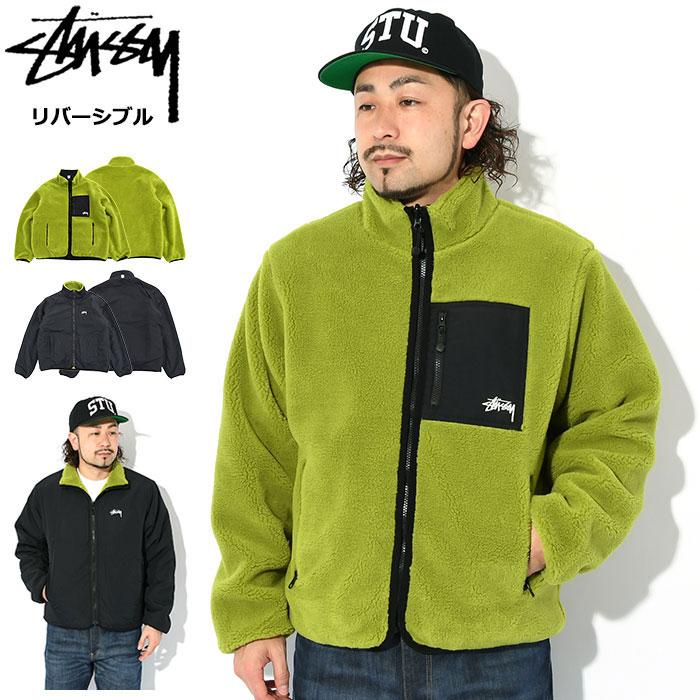 Sherpa Reversible Jacket in black – Stüssy|その他 Sherpa Reversible Jacket in black – Stüssy|その他