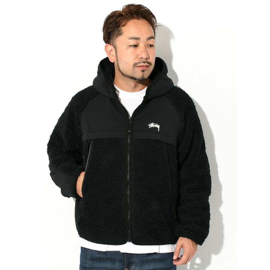 STUSSY ステューシー ジャケット メンズ Sherpa Paneled Hooded STUSSY ステューシー ジャケット メンズ Sherpa Paneled Hooded