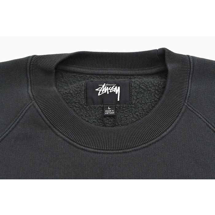 STUSSY Fleece Raglan Crew Sweat ブラック M Stüssy Fleece Raglan Crewneck | Male | SVD USA