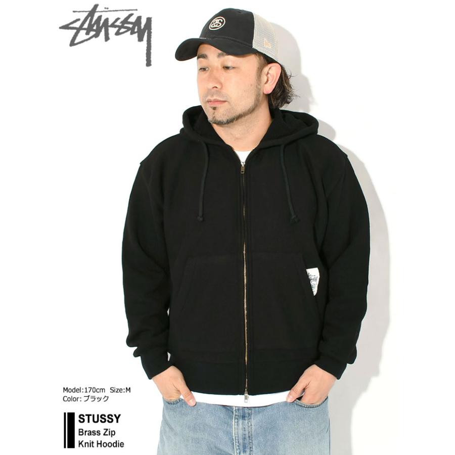 ステューシー パーカー ジップアップ STUSSY メンズ Brass Zip Knit ( full zip hoodie スウェット フルジップ トップス 118593 USAモデル 正規 )の画像