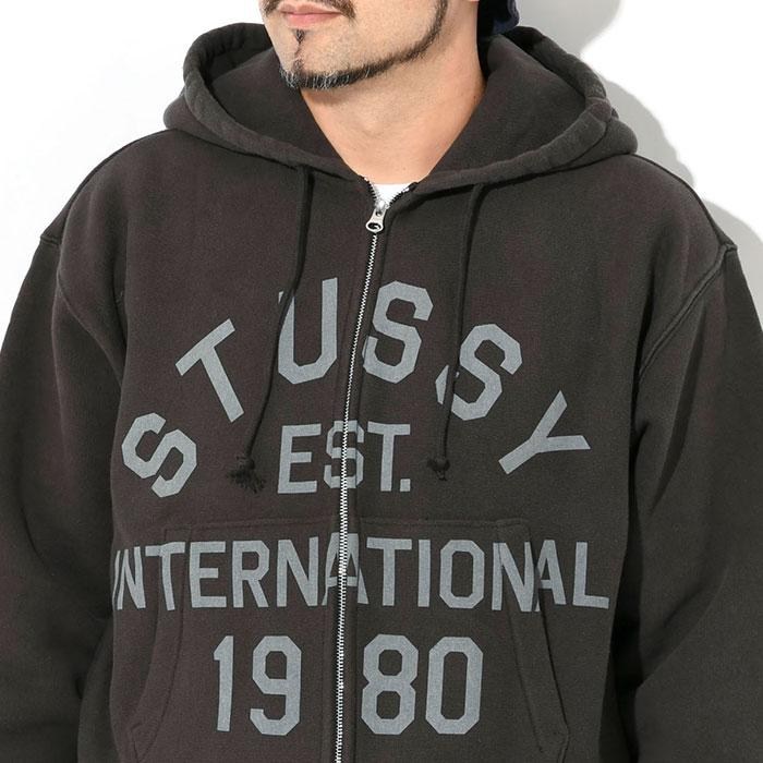 STUSSY ステューシー パーカー ジップアップ メンズ Stussy EST
