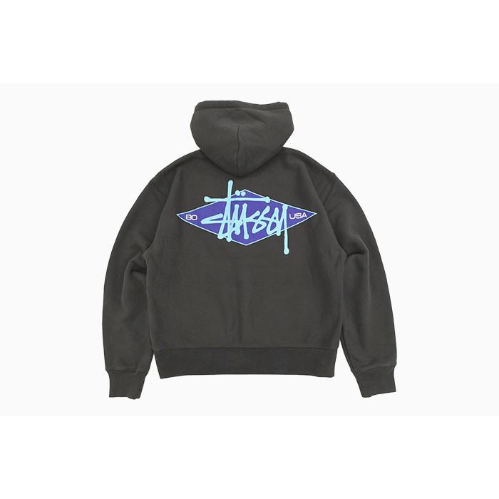 STUSSY（ステューシー） パーカー ジップアップ メンズ Basic Diamond