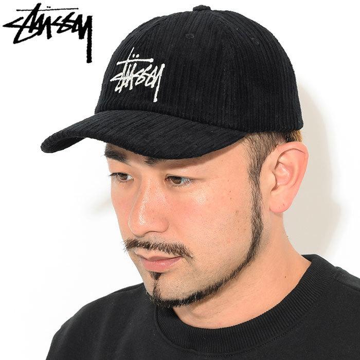 ステューシー キャップ 帽子 STUSSY Corduroy Big Logo Low Pro Cap