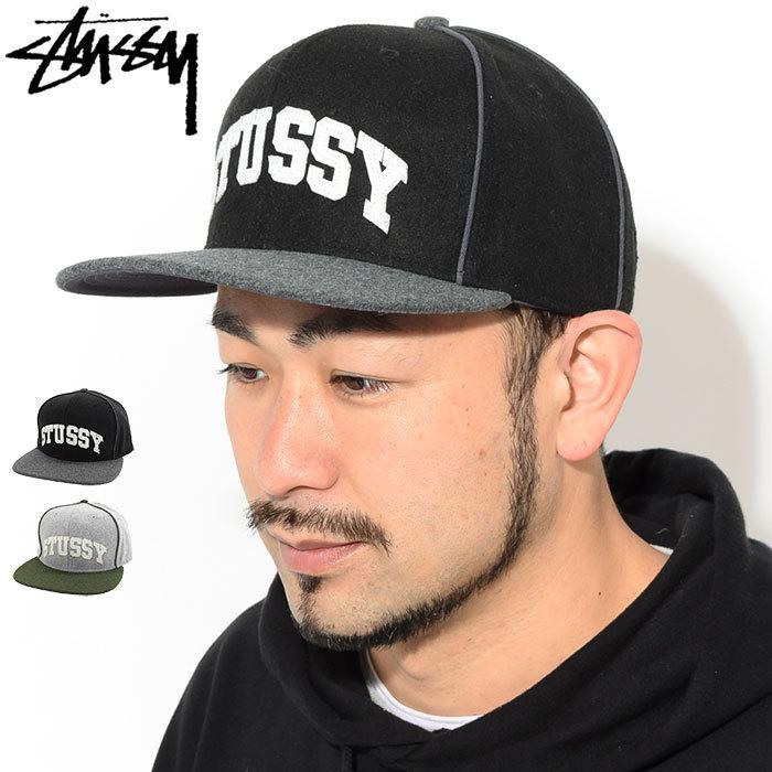 STUSSY ステューシー キャップ 帽子 Melton Piped Arch Snapback STUSSY ステューシー キャップ 帽子 Melton Piped Arch Snapback