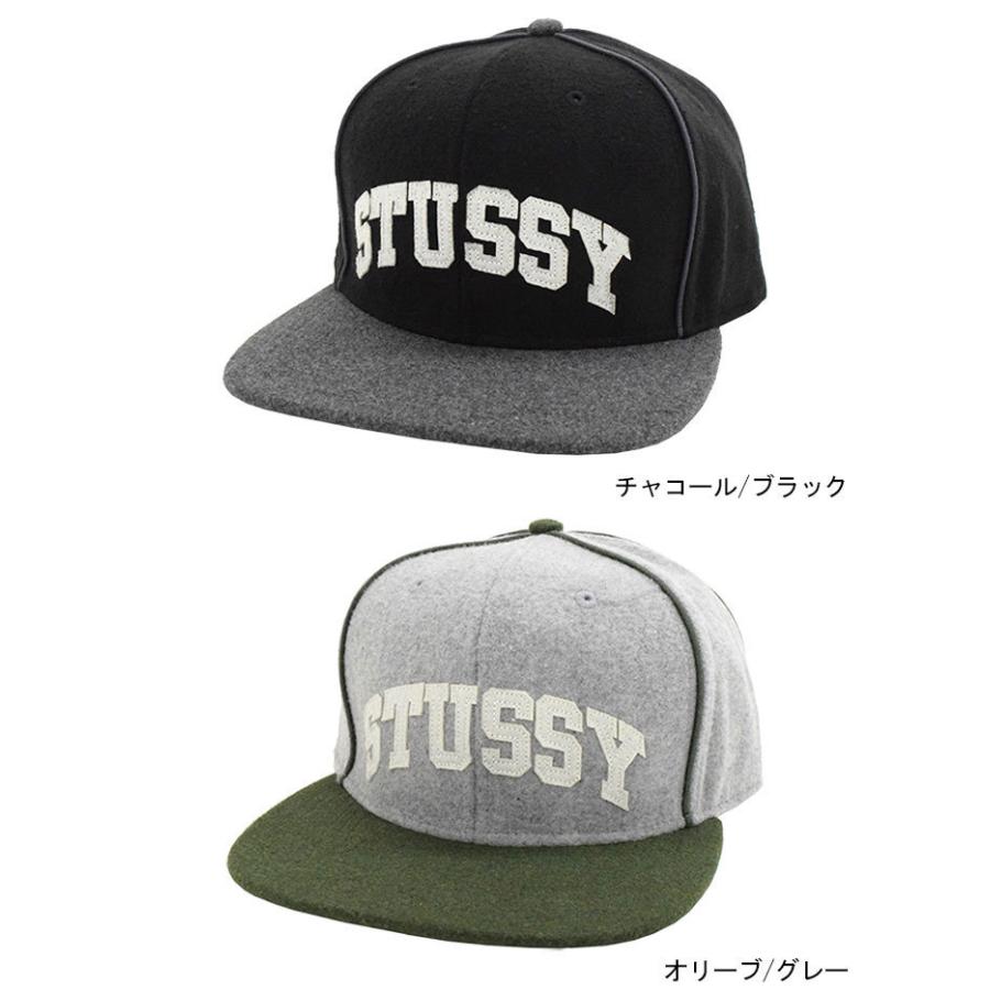STUSSY ステューシー キャップ 帽子 Melton Piped Arch Snapback STUSSY ステューシー キャップ 帽子 Melton Piped Arch Snapback
