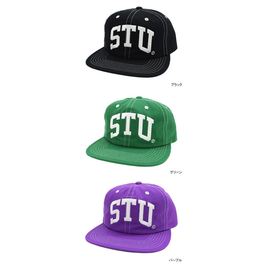 STUSSY ステューシー キャップ 帽子 STU Arch Strapback Cap STUSSY ステューシー キャップ 帽子 STU Arch Strapback Cap