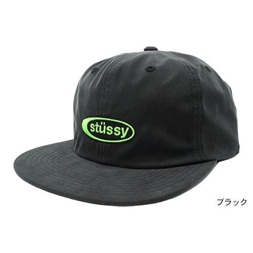 【新品・未使用・正規品】ステューシー　オーバルロゴキャップ ブラック STUSSY（ステューシー） キャップ 帽子 STUSSY Oval Logo Snapback Cap