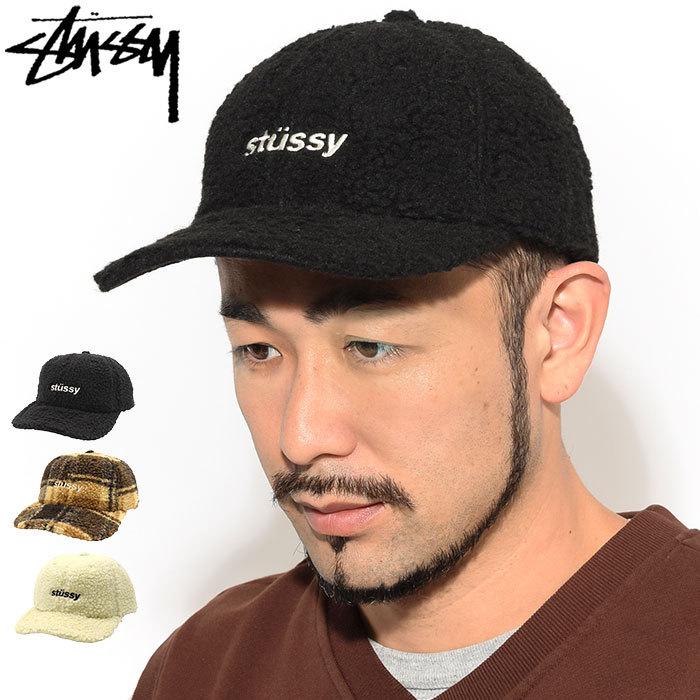 ステューシー キャップ 帽子 STUSSY Sherpa Fleece Low Pro Cap (ローキャップ ストラップバック シェルパ フリース 131954 USAモデル 正規)｜icefield