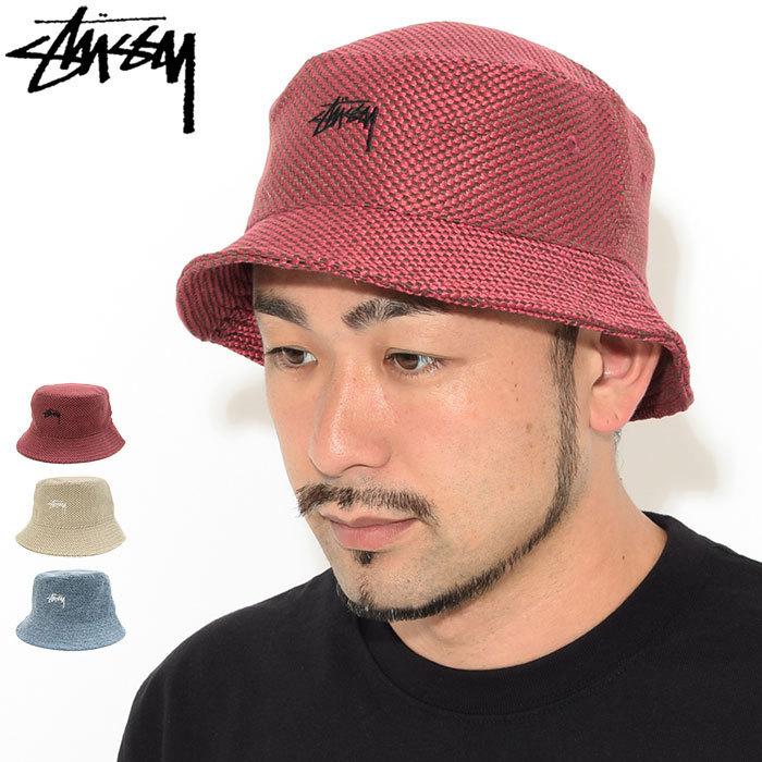 STUSSY ステューシー バケット ハット Jute Weave Bucket Hat STUSSY ステューシー バケット ハット Jute Weave Bucket Hat