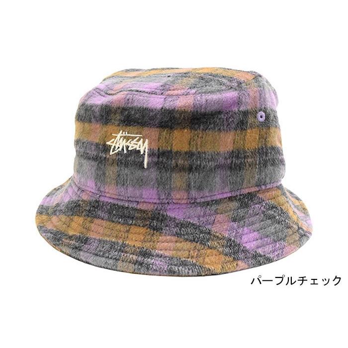 STUSSYオールドステューシー チェック柄 バケットハット USA製 STUSSYオールドステューシー チェック柄 バケットハット USA製 楽天