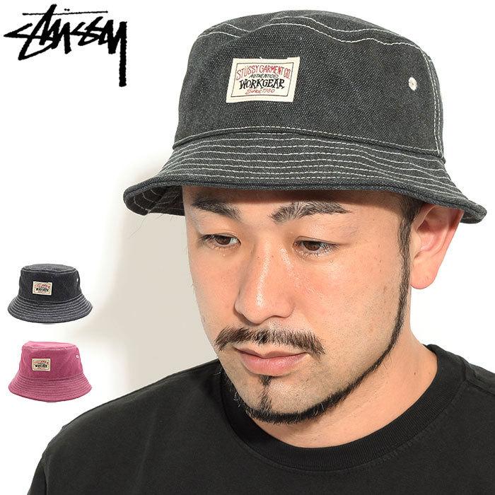 ステューシー バケット ハット STUSSY Canvas Workgear Bucket Hat 帽子 ( stussyhat メンズ・男性用  1321088 USAモデル 正規 )[M便 1/1] :STU-1321088:ice field - 通販 - Yahoo!ショッピング