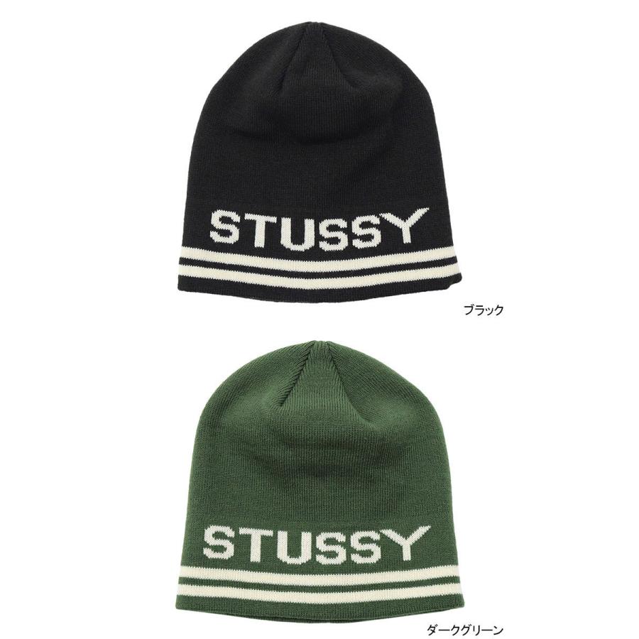 ステューシー ニット帽 STUSSY Jaquard Stripe Skullcap ( stussy beanie ビーニー 帽子 ニットキャップ  男性用 1321098 USAモデル 正規 )